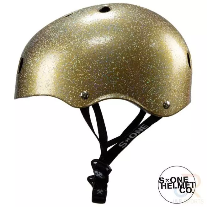 S-One Lifer Hjelm Double Gold Glitter