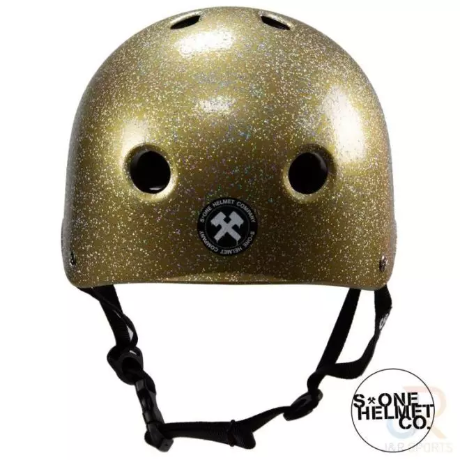 S-One Lifer Hjelm Double Gold Glitter