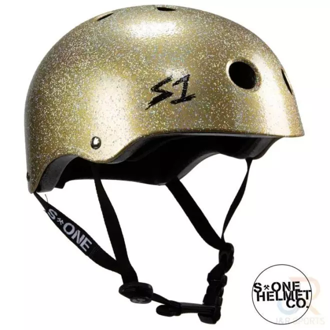 S-One Lifer Hjelm Double Gold Glitter