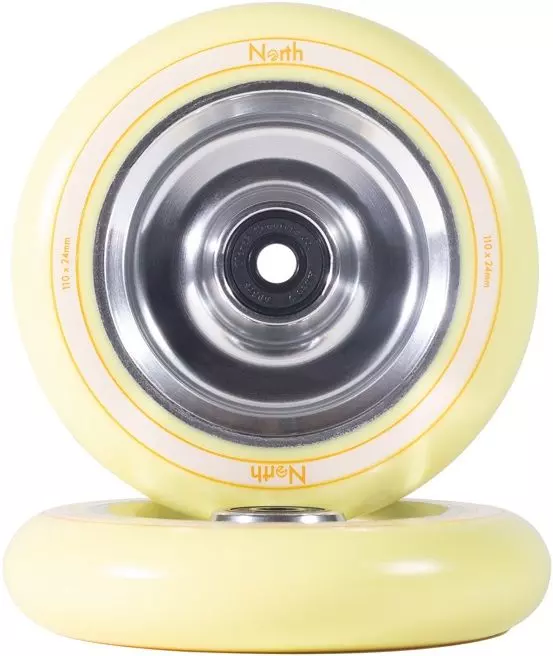 North Fullcore 110 Hjul Silver Cream