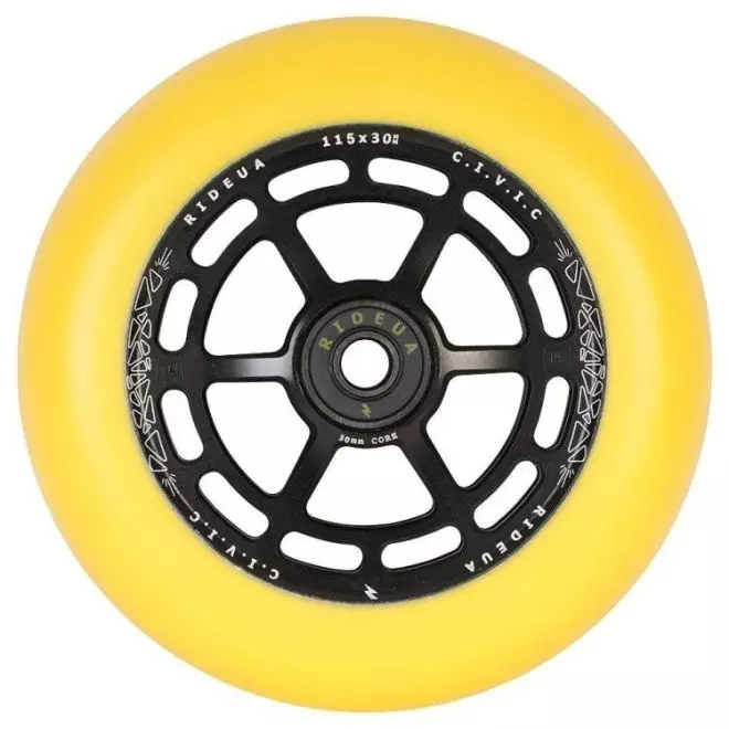 UrbanArtt Civic 115 x 30 x 30 Hjul Yellow Black