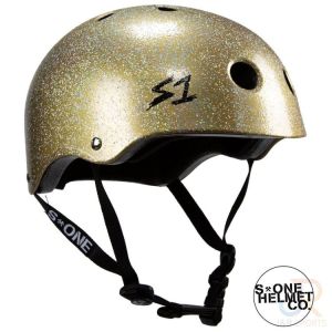 S-One Lifer Helmet Double Gold Glitter