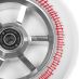 North Riley Maltais 115 Hjul Silver White
