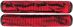 Striker Thick Logo Håndtag Black Red