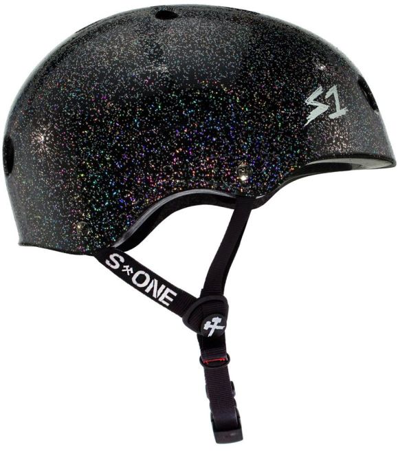 S-One Lifer Hjelm Black Gloss Glitter