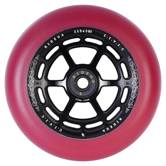 UrbanArtt Civic 115 Hjul Red Black