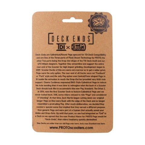 PROTO Deck End Kit 7" Silver Threaded