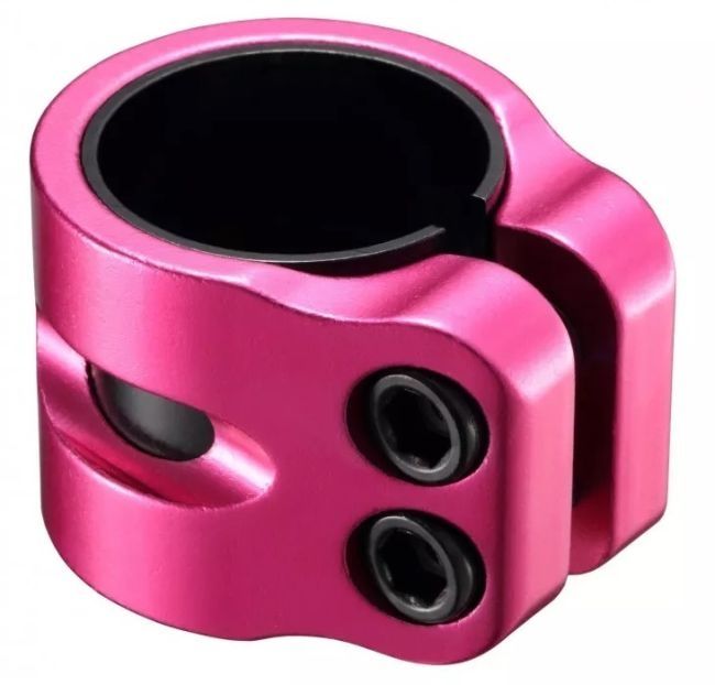 Blunt Twin Slit Clamp Hot Pink