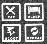 Freescoot Griptape Eat Sleep Scoot Repeat