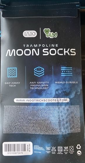 Indo Pro V2 Trampoline Løbehjul Blue + Moonsocks