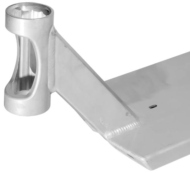 North Unity 7 x 23.5 Løbehjul Deck Matte Silver