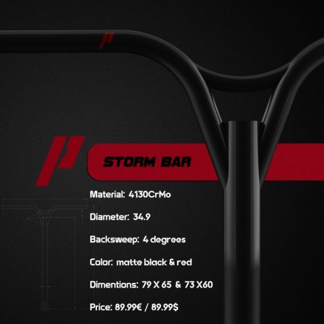 Prime Storm 79 x 65 Løbehjul Bar