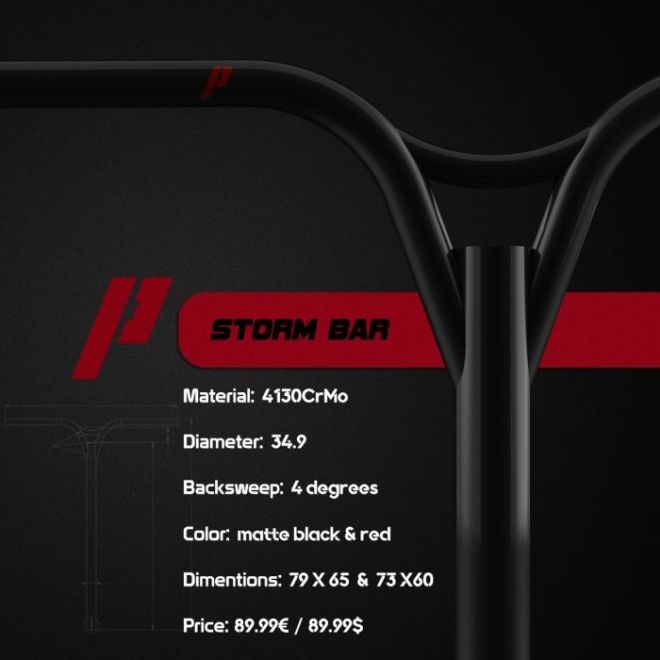 Prime Storm 79 x 65 Løbehjul Bar Red