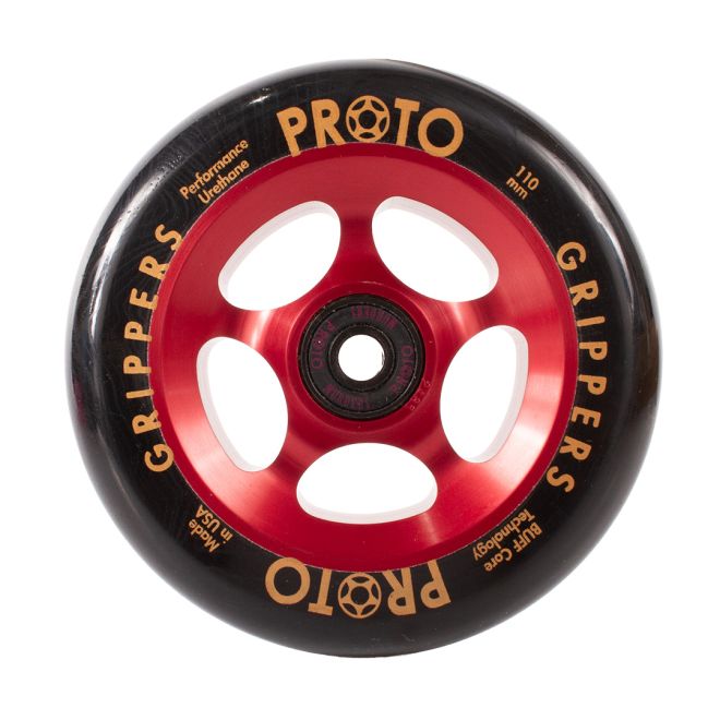 PROTO Gripper 110 Hjul Black on Red