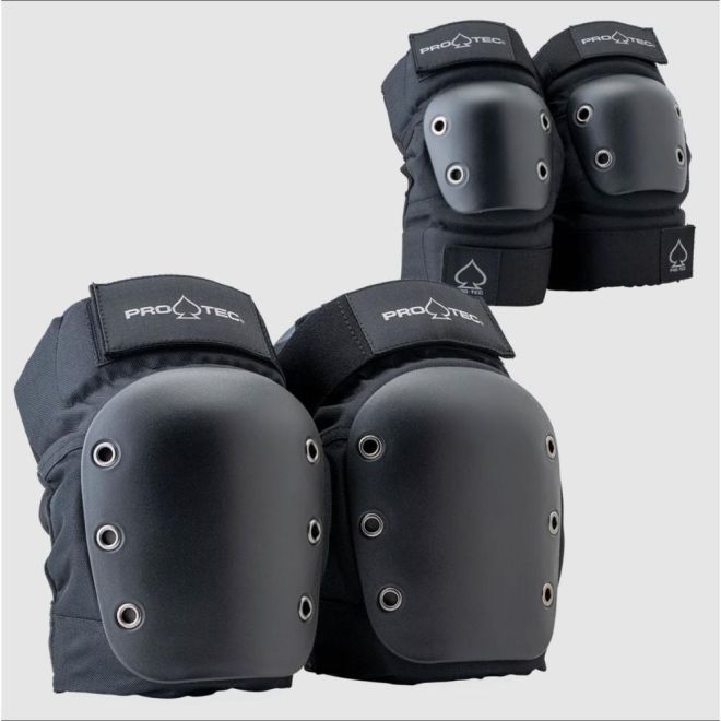 Knæ- og albuebeskyttere Pro-Tec Open Black