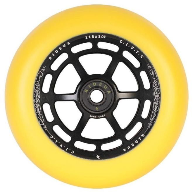 UrbanArtt Civic 115 x 30 x 30 Hjul Yellow Black